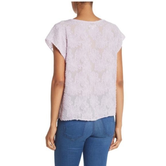 NWT 14th & Union Floral Jacquard Woven Blouse XL - Picture 2 of 2